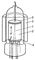 Рис. 7. Вакуумметр Лафферти: 1 — катод; 2 — анод; 3 — коллектор; 4 — экран; 5 — магнит; Н — напряжённость магнитного поля.