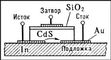Рис. 3. Структура триода с изолированным затвором.