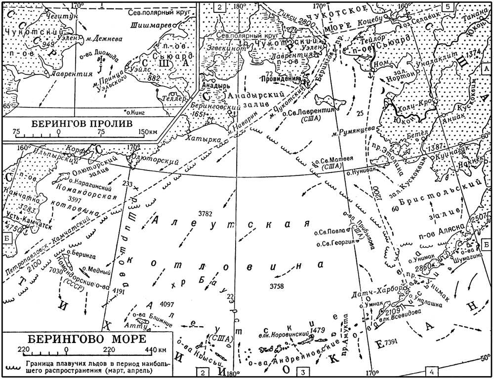 Берингово море (карта)