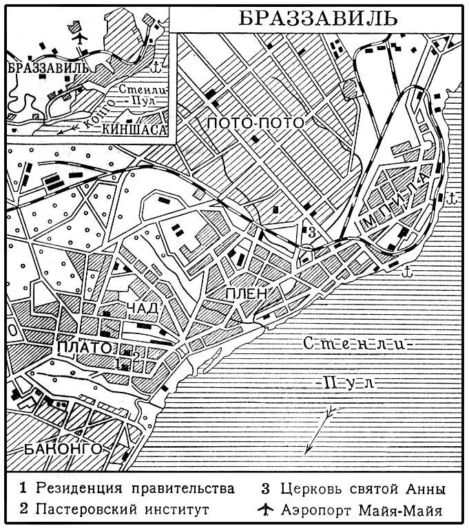 Браззавиль. План