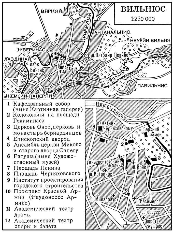 Вильнюс. План