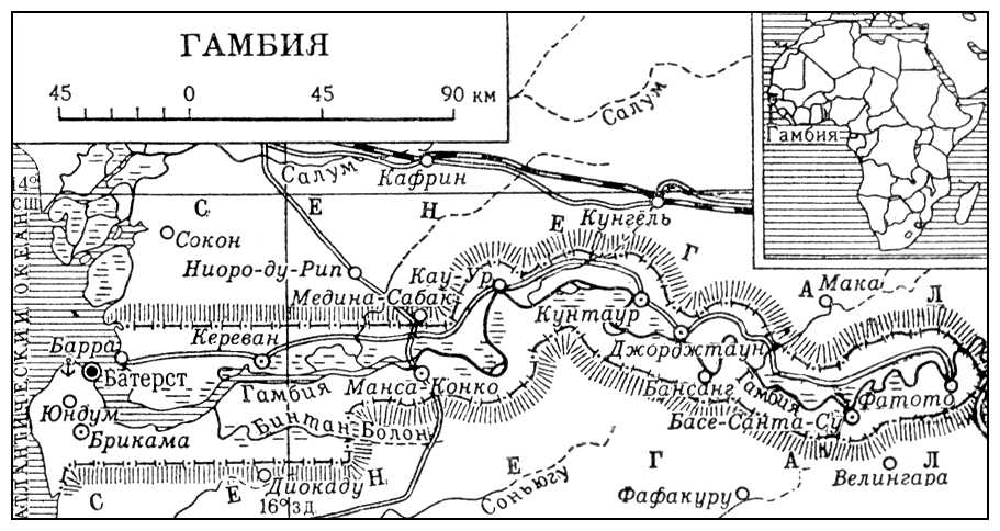 Гамбия (карта)