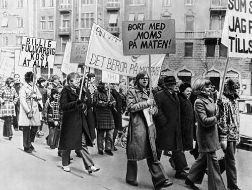 Демонстрация в Стокгольме.1972