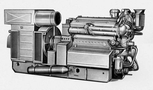 Дизель-электрический агрегат для передвижных электростанций