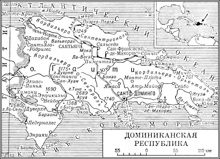 Доминиканская Республика (карта)