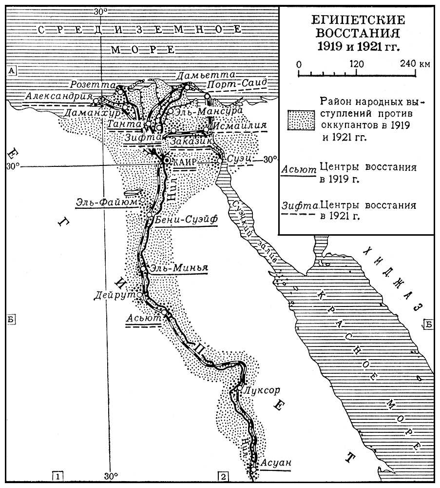 Египетские восстания. 1919 и 1921