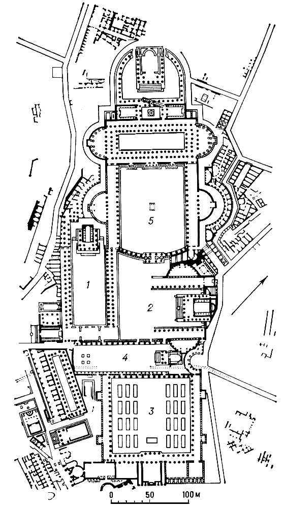 Императорские форумы в Риме (план)