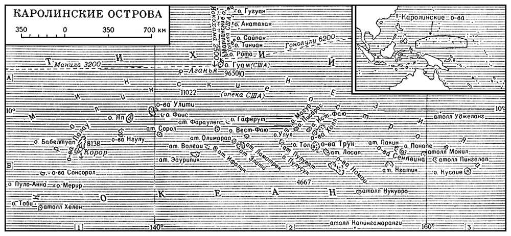 Каролинские острова (карта)