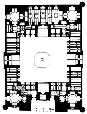 Медресе Улугбека в Самарканде (план)