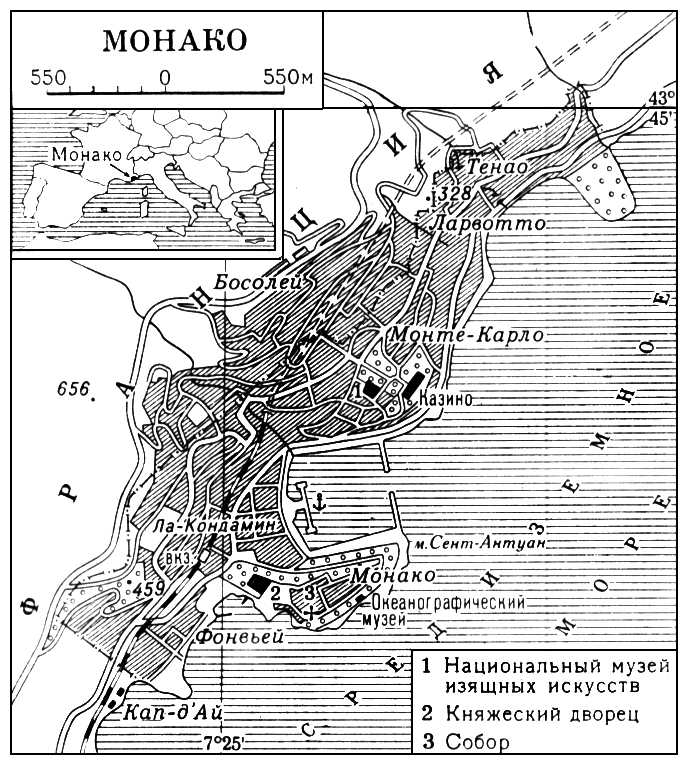 Монако (карта)