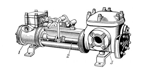 Паровой насосный агрегат