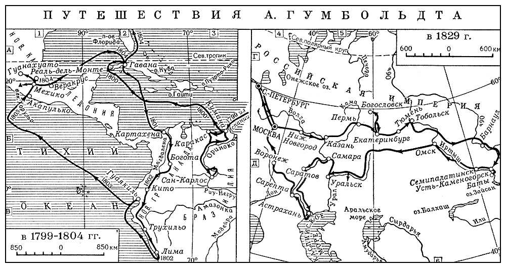 Путешествия А. Гумбольдта