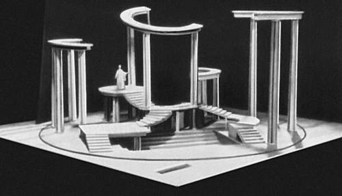 Рабинович И. М. Макет единой театральной установки («Лисистрата» Аристофана)