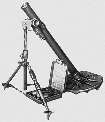 Советский 82-мм миномёт. Образец 1937 г.