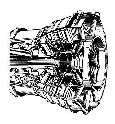 Трёхступенчатая авиационная газовая турбина