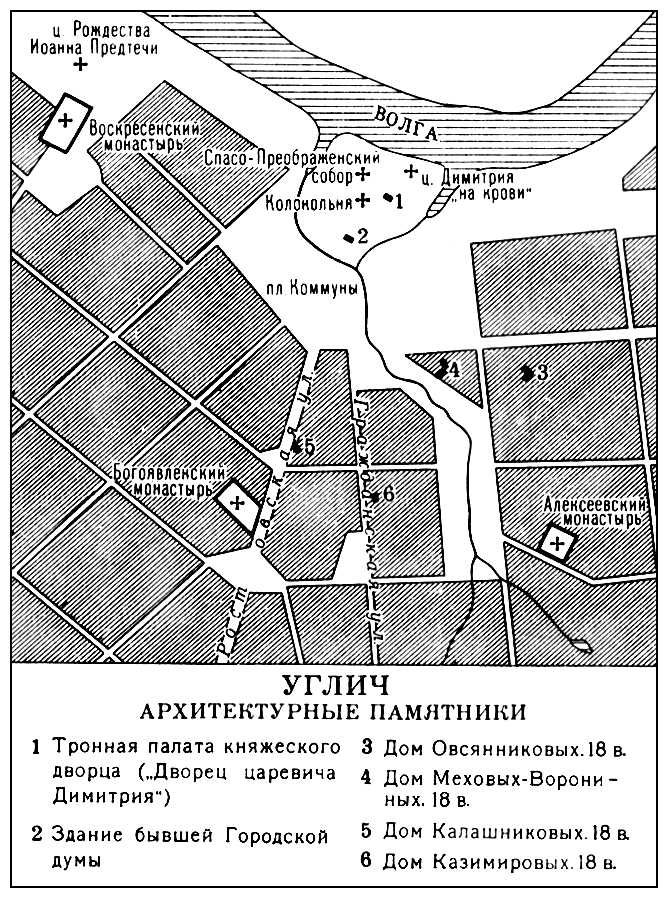 Углич. Архитектурные памятники