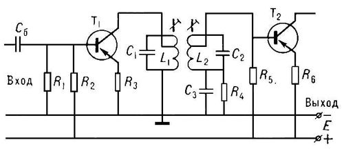 Усилитель электрических колебаний промежуточной частоты (схема)