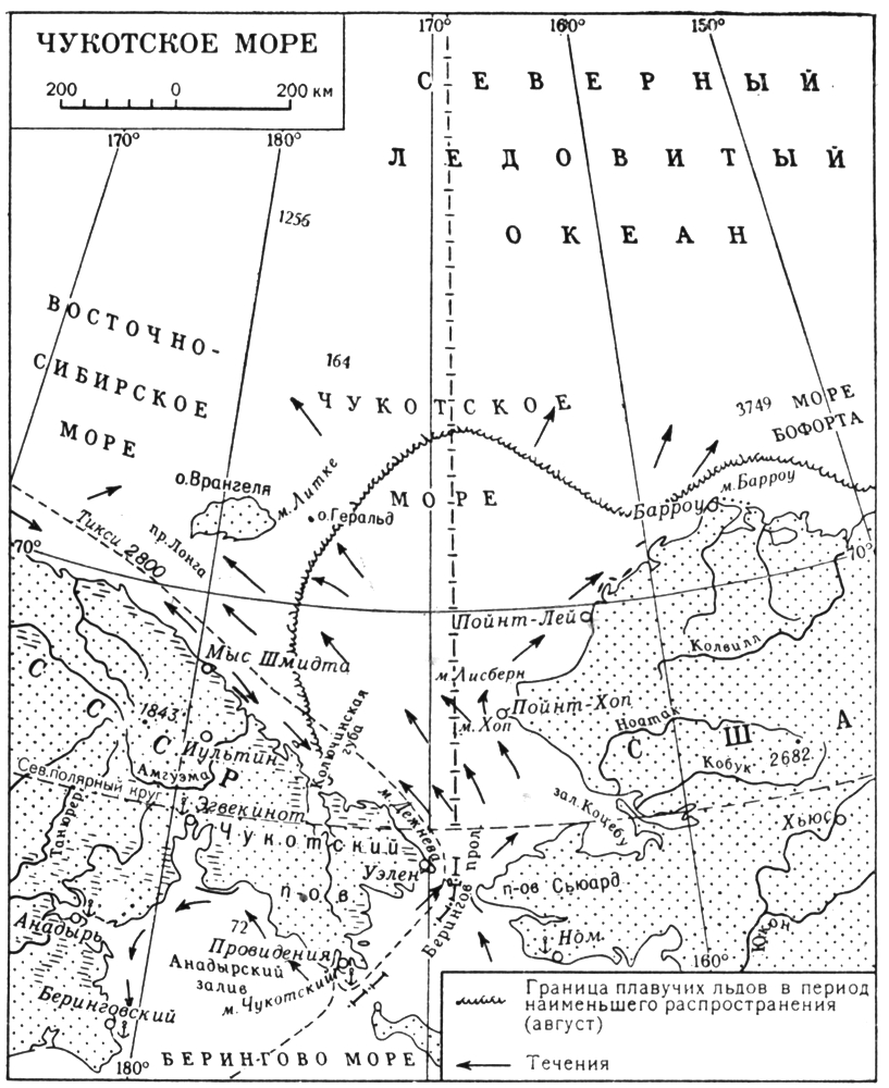 Чукотское море (карта)